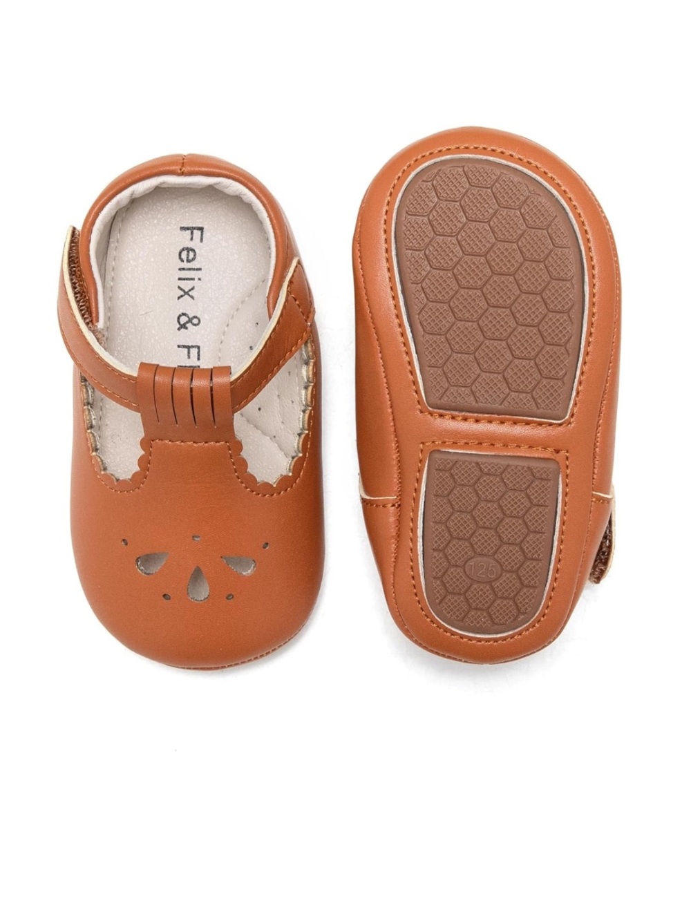 Baby Girl Felix & Flora Soft Leather Walking Shoes